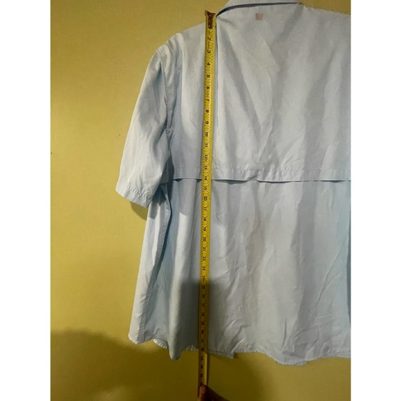 Mens X-Large XL Field and Stream Fishing Blue Button Down Casual Shirt - Picture 9 of 10